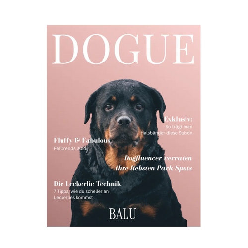 Canva "Dogue Cover Pink" - personalisiert