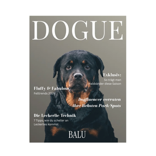 Canva "Dogue Cover Beige" - personalisiert