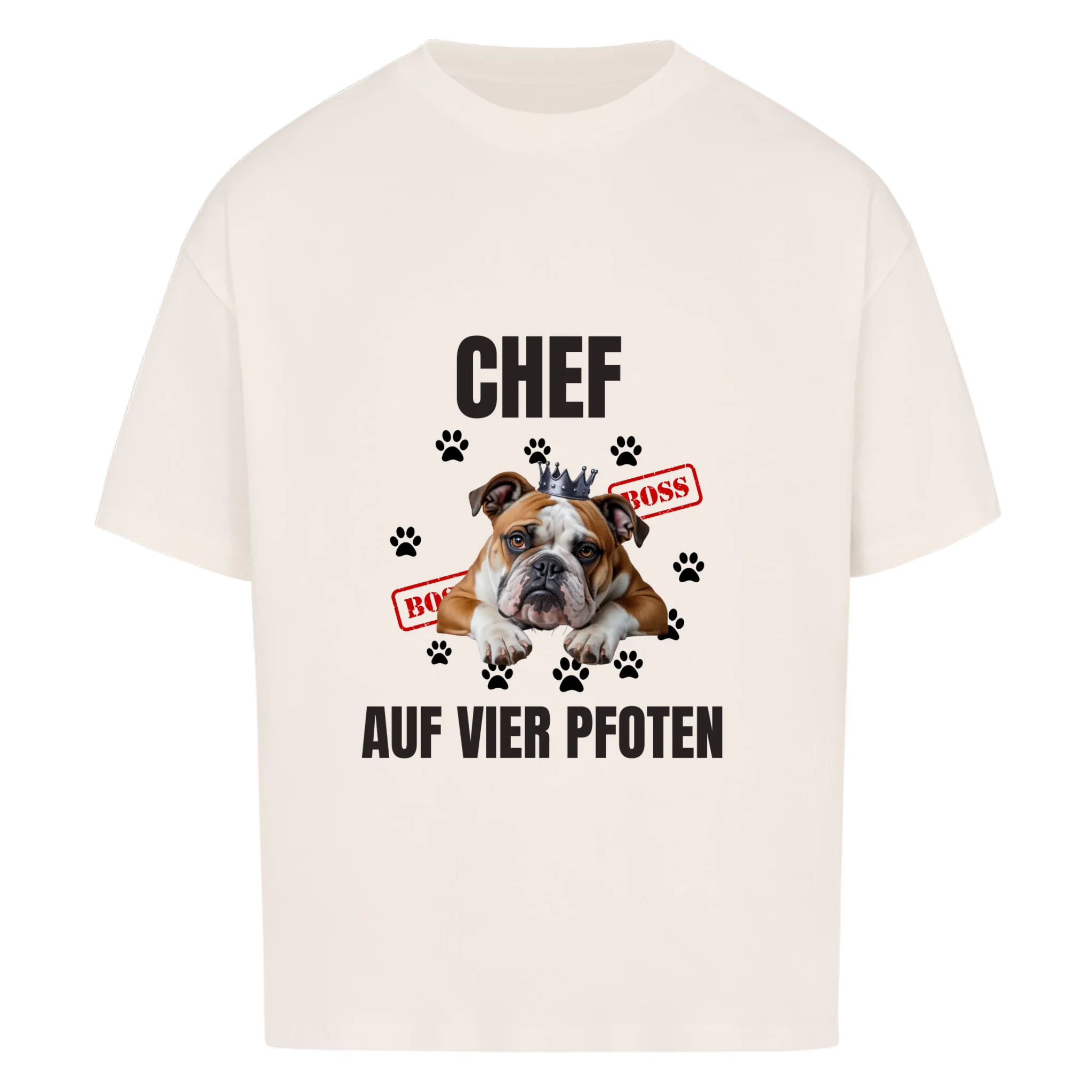 Oversize T-Shirt "Chef" - personalisiert