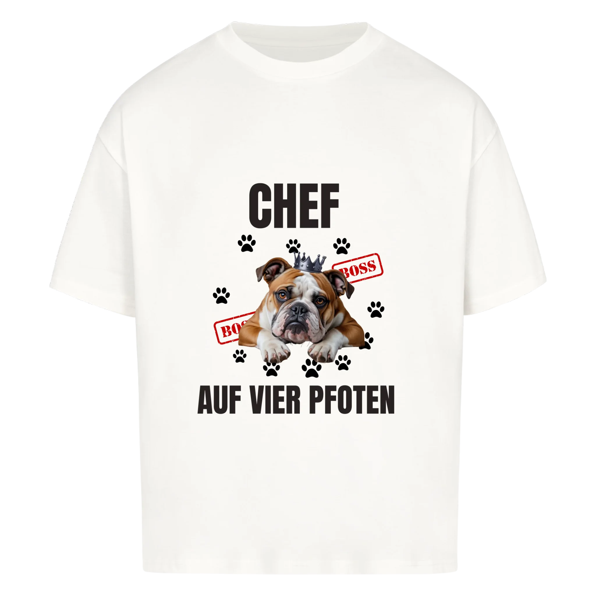 Oversize T-Shirt "Chef" - personalisiert