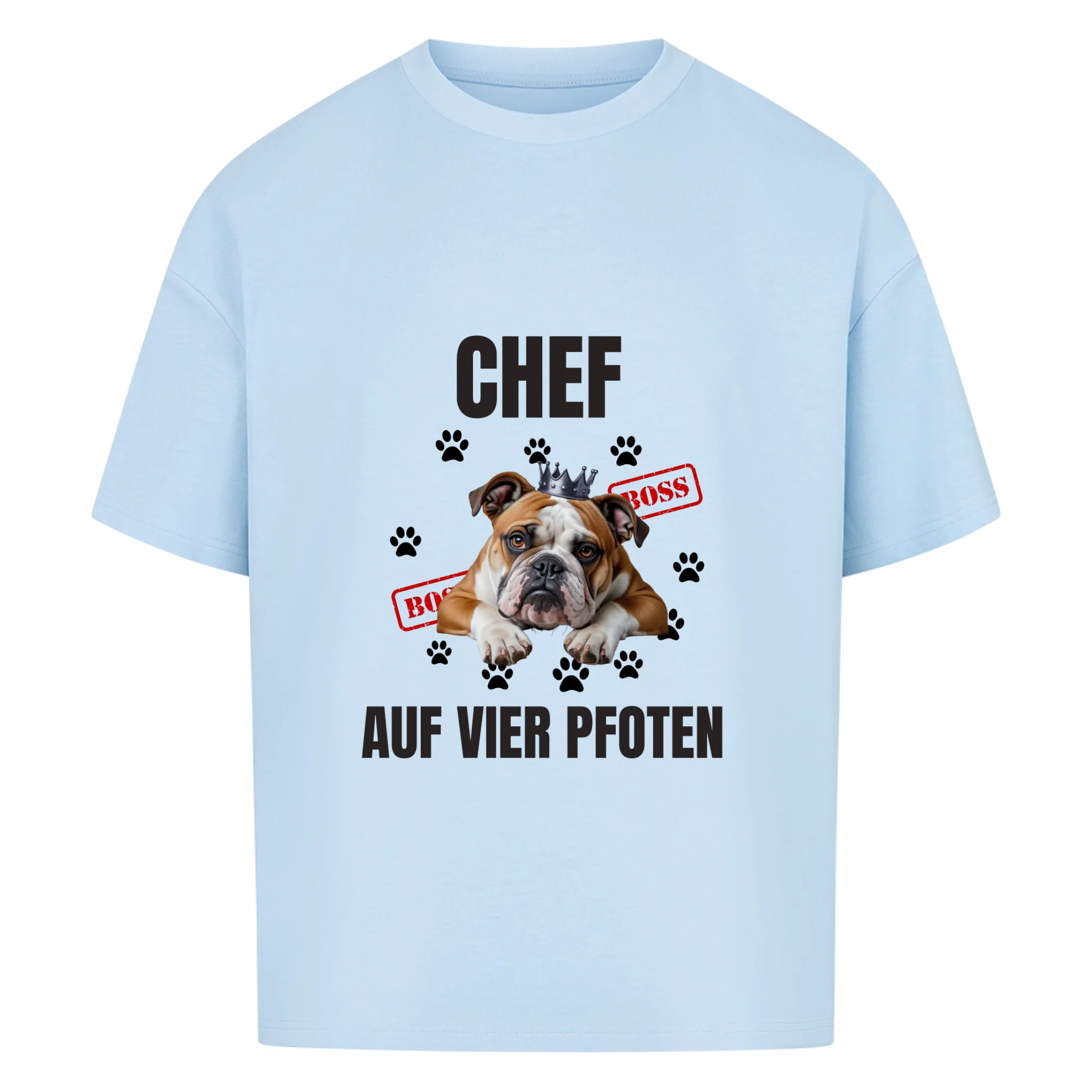 Oversize T-Shirt "Chef" - personalisiert