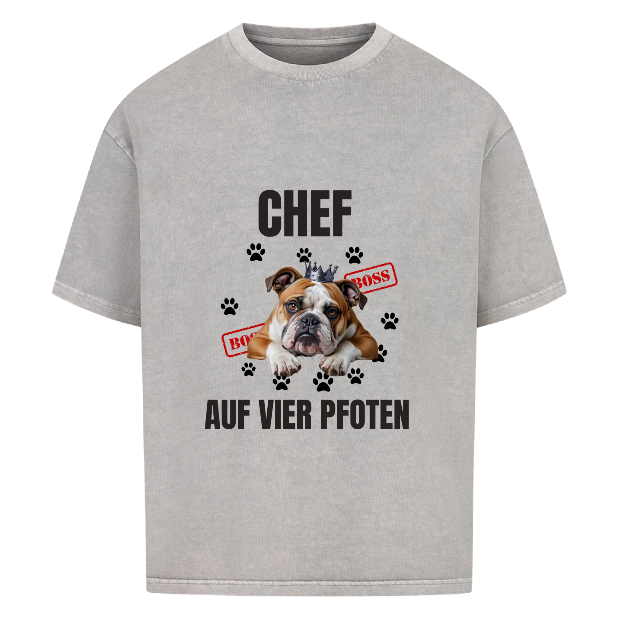 Oversize T-Shirt "Chef" - personalisiert