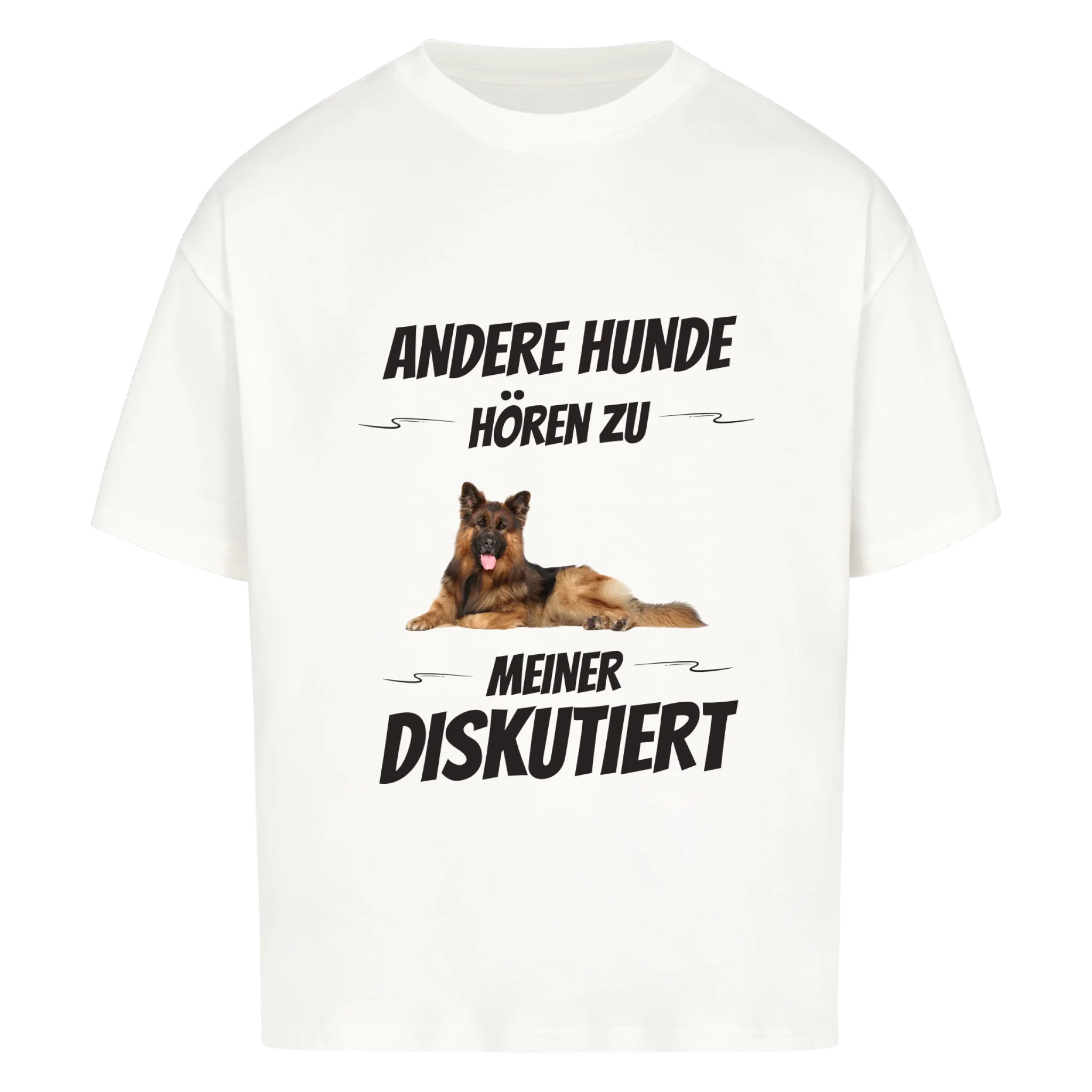Oversize T-Shirt "Diskutiert" - personalisiert