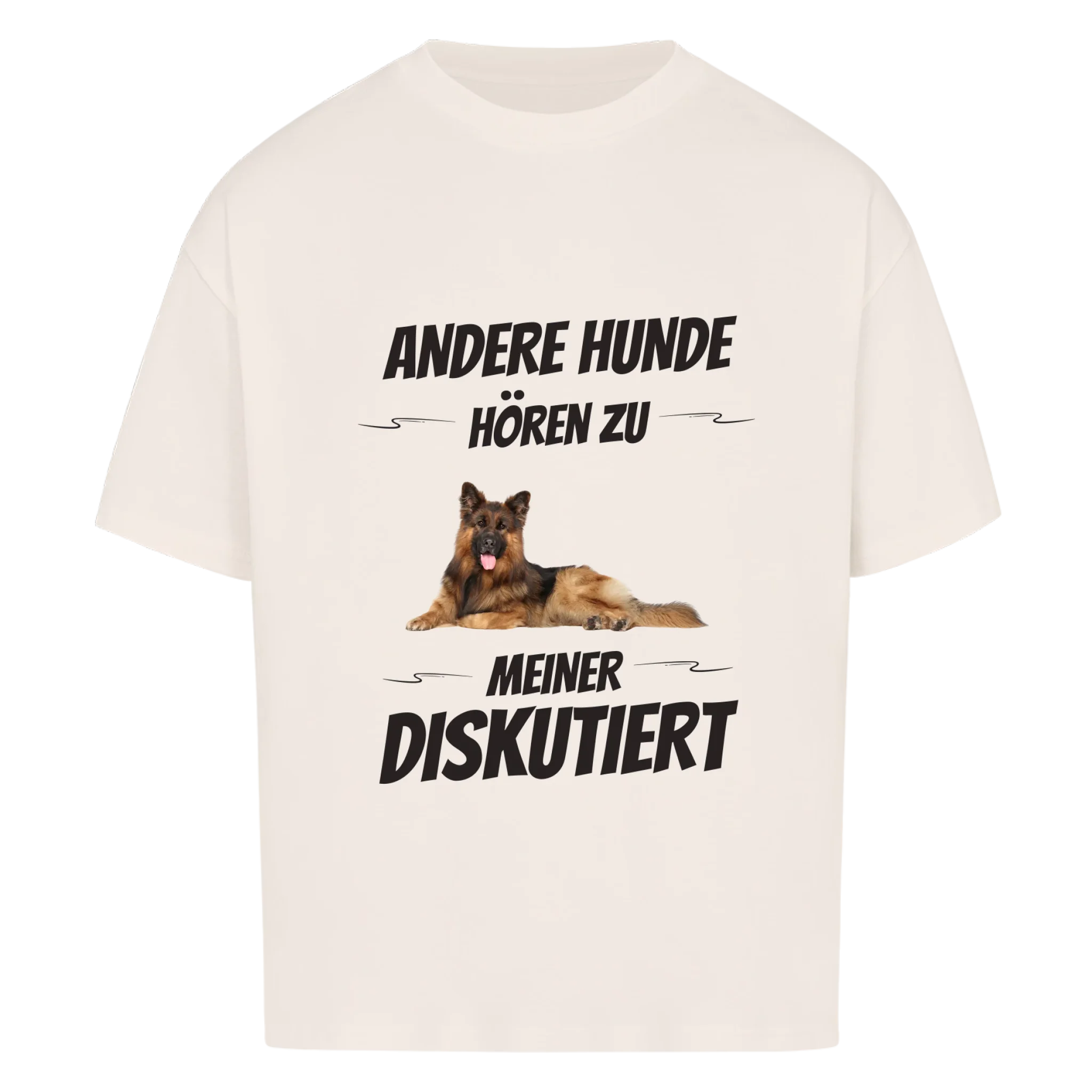 Oversize T-Shirt "Diskutiert" - personalisiert