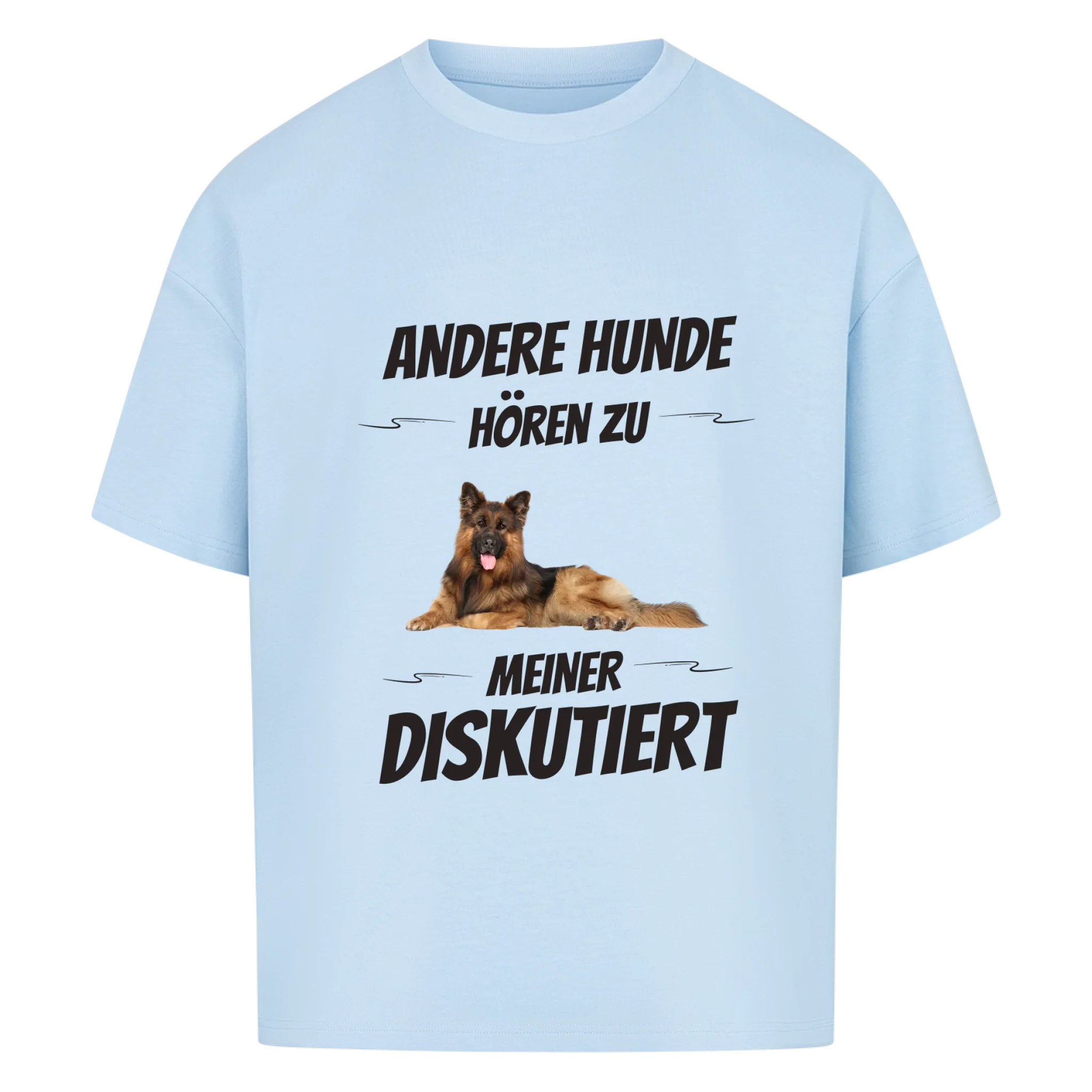 Oversize T-Shirt "Diskutiert" - personalisiert