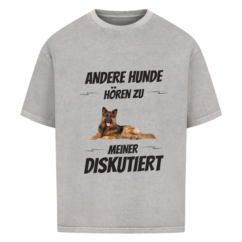 Oversize T-Shirt "Diskutiert" - personalisiert