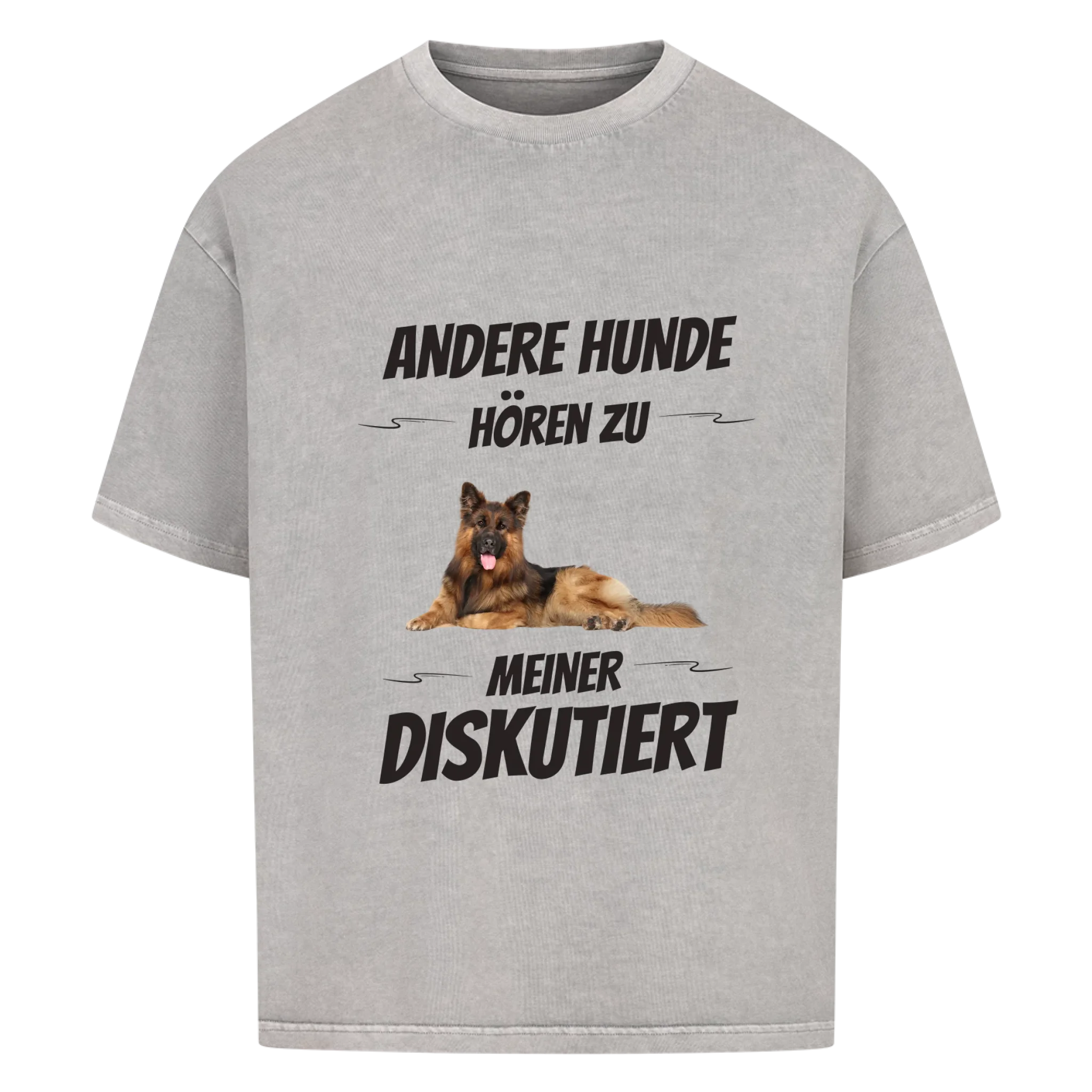 Oversize T-Shirt "Diskutiert" - personalisiert