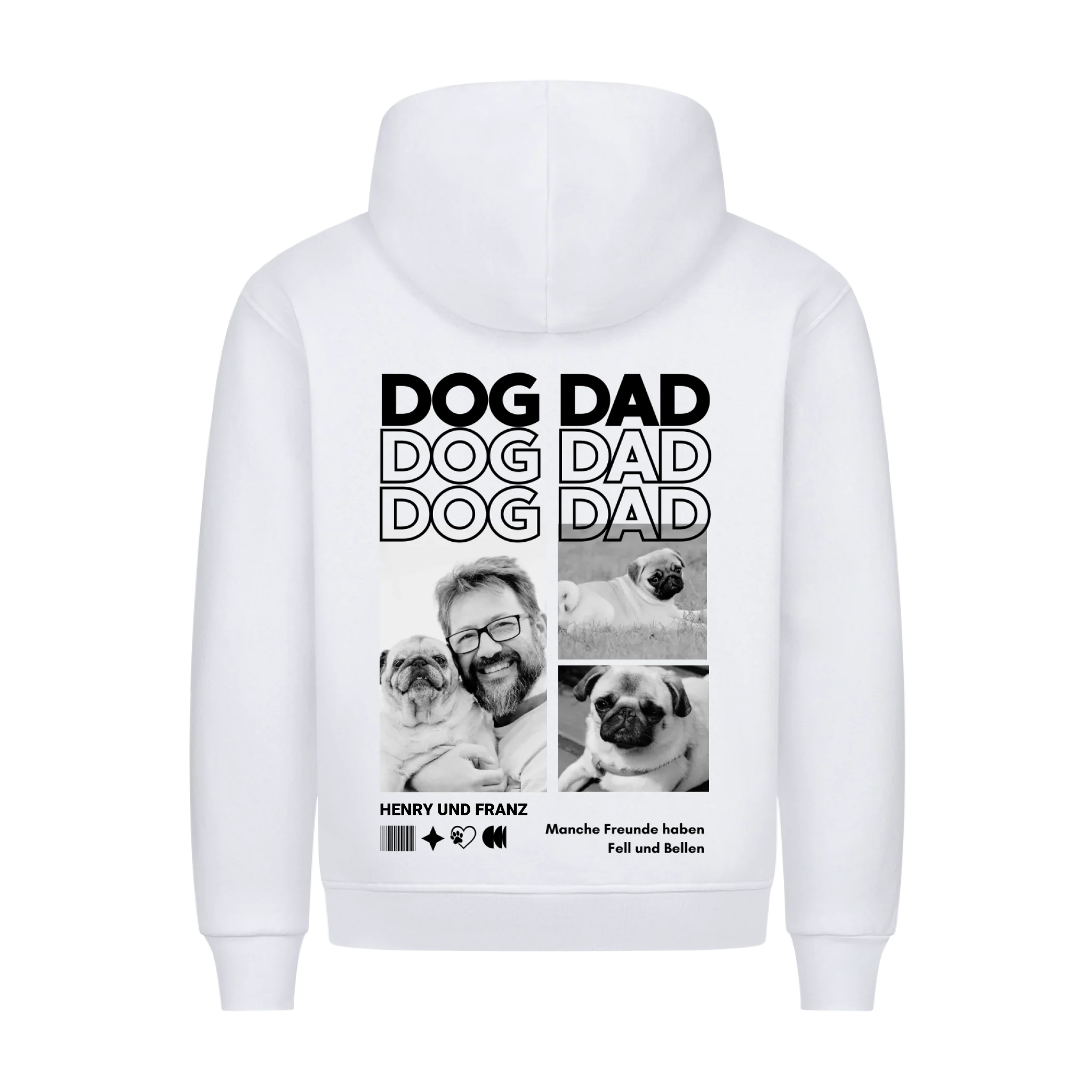 Hoodie "Dog Dad" - personalisiert
