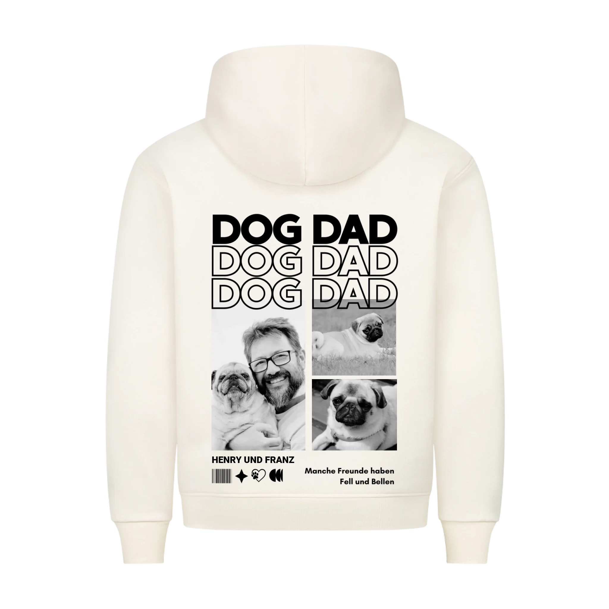 Hoodie "Dog Dad" - personalisiert