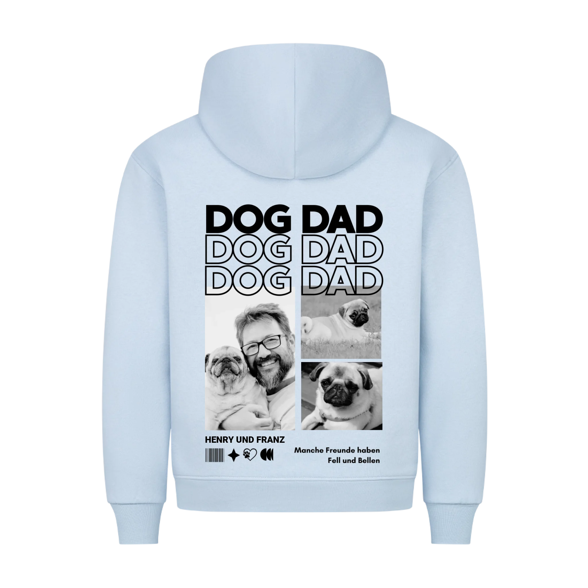 Hoodie "Dog Dad" - personalisiert