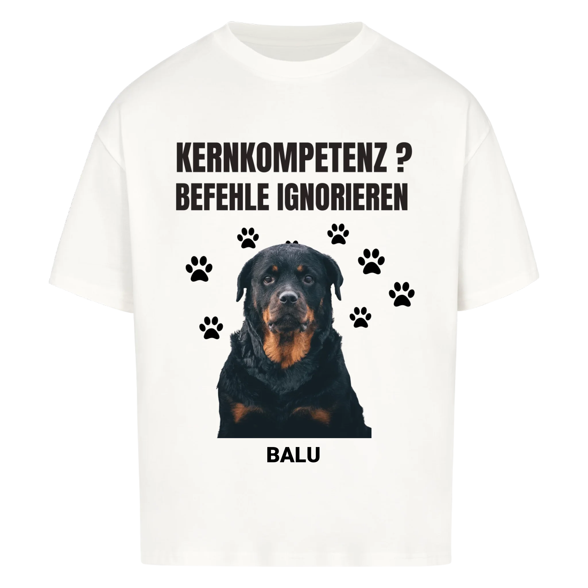 Oversize T-Shirt "Kernkompetenz" - personalisiert