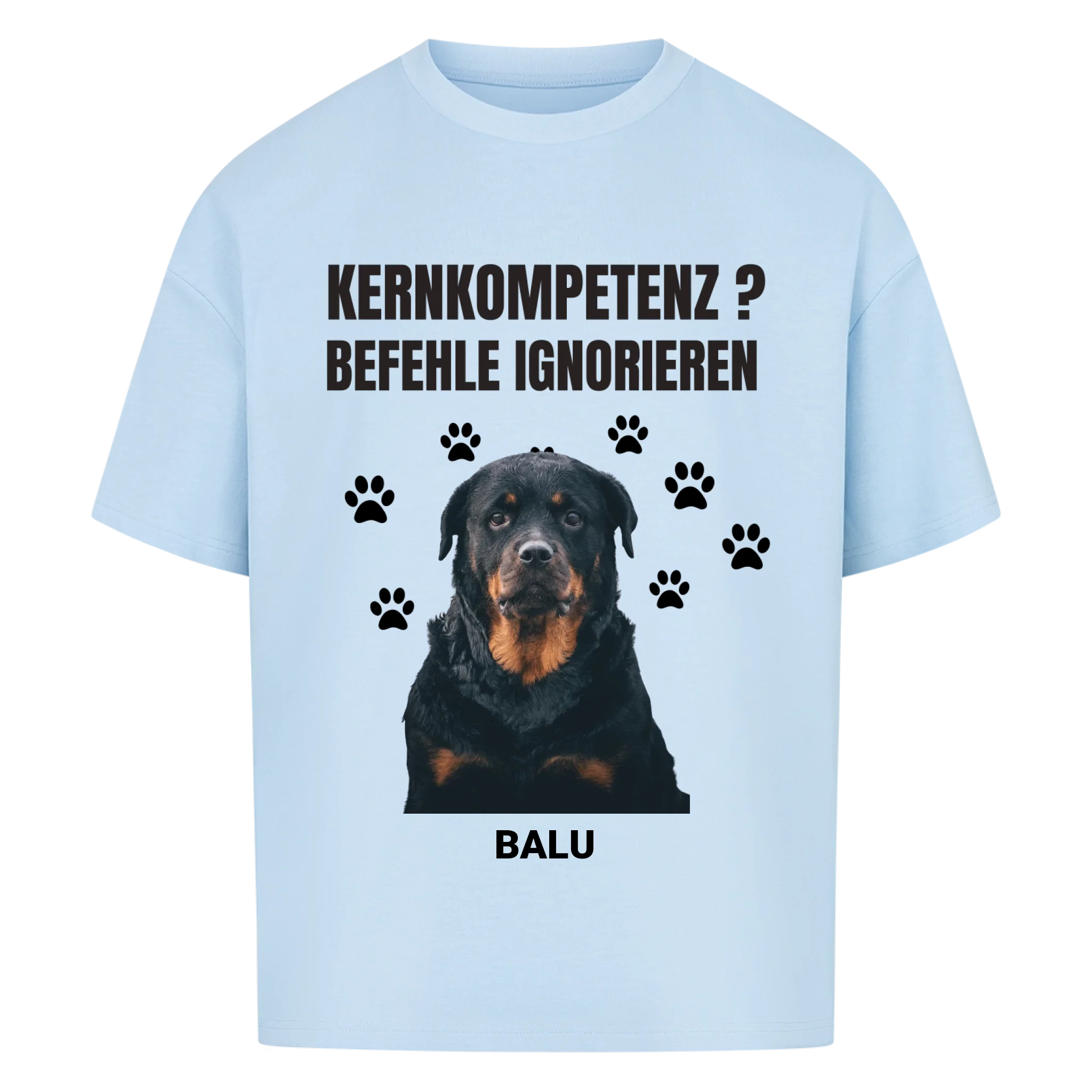 Oversize T-Shirt "Kernkompetenz" - personalisiert