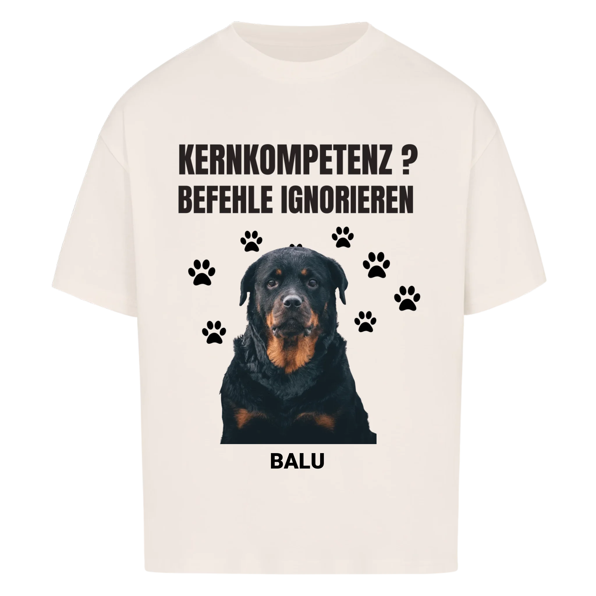Oversize T-Shirt "Kernkompetenz" - personalisiert