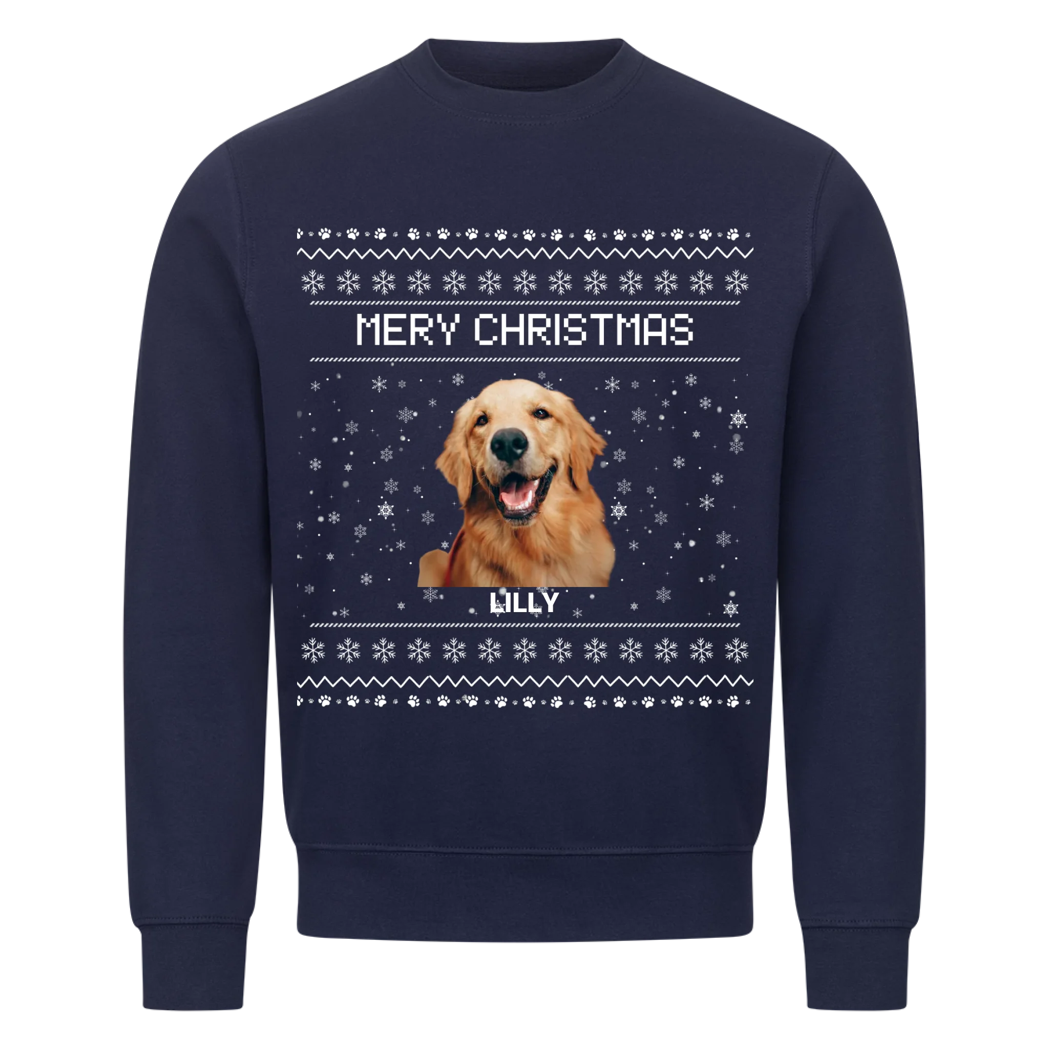 Sweatshirt "Mery Christmas" - personalisiert