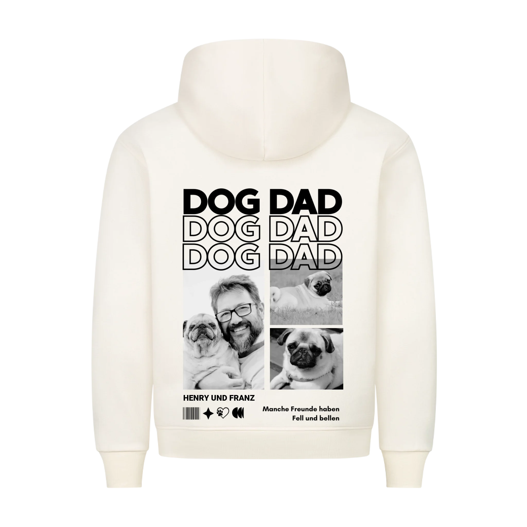 Hoodie "Dog Dad" - personalisiert