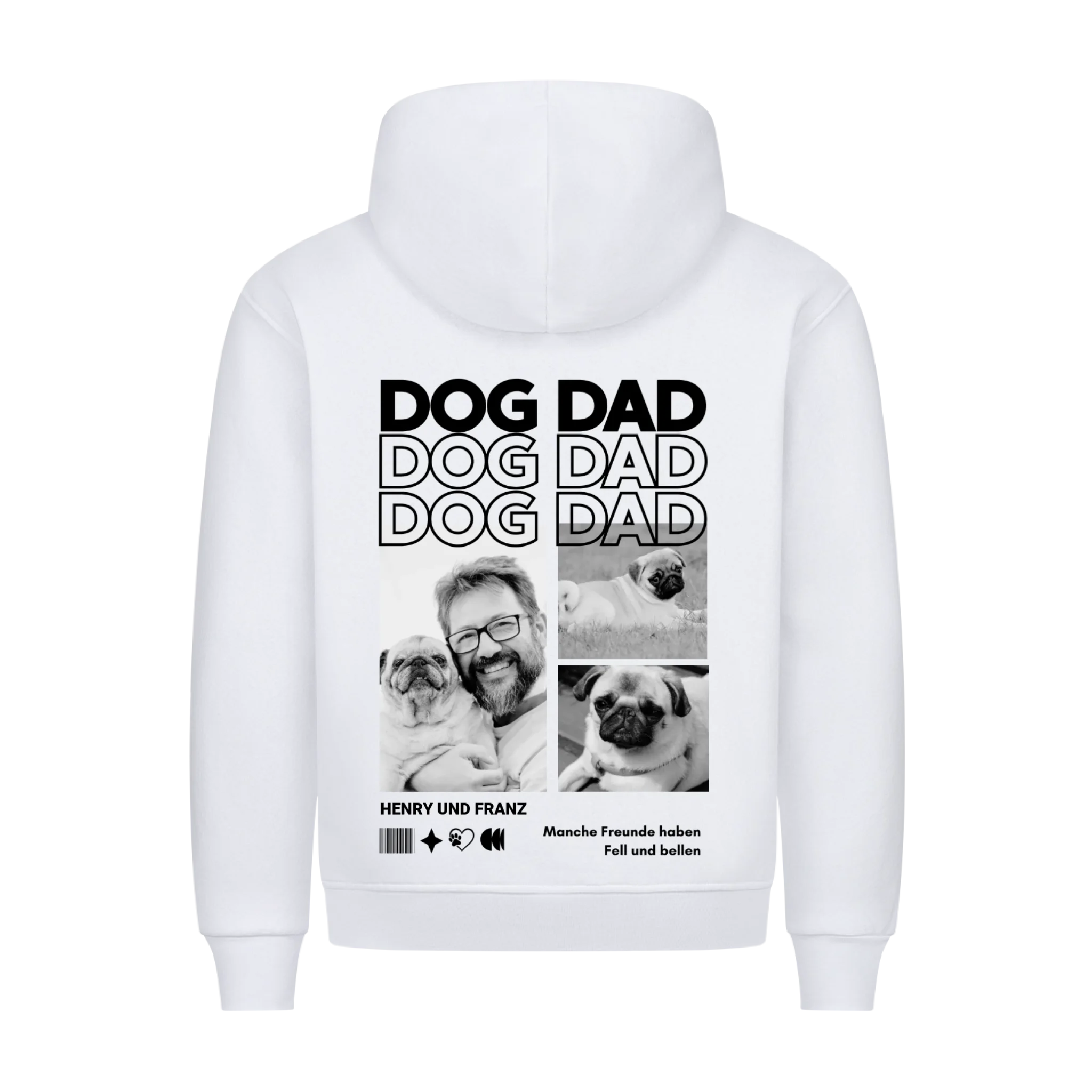 Hoodie "Dog Dad" - personalisiert